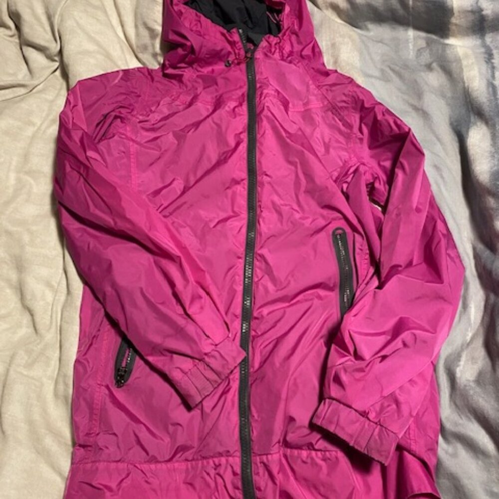 Lululemon No Rain No Gain bright pink rain coat